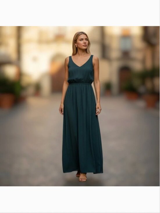 Show Me Your MuMu Dresses & Skirts - Show Me Your Mumu Kendall Chiffon Maxi Dress in Deep Jade